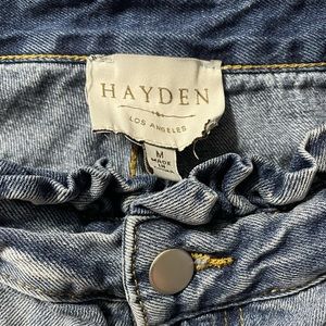Hayden Los Angeles blue jean high rise short